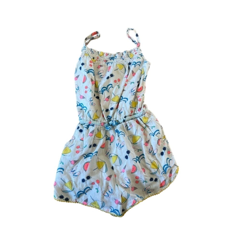 Boden beach summer print romper
